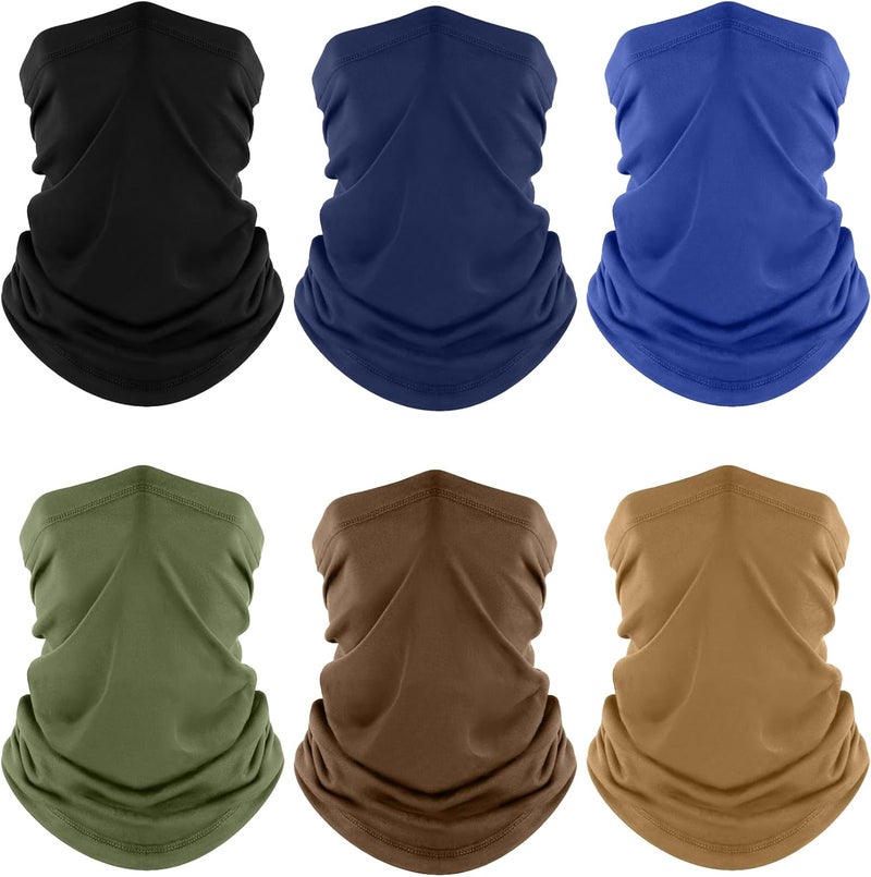 Fuinloth Neck Gaiter, 6 Pack Cooling UV Protection Bandana Buff Face Mask Gator Scarf for Men Women - Image 1
